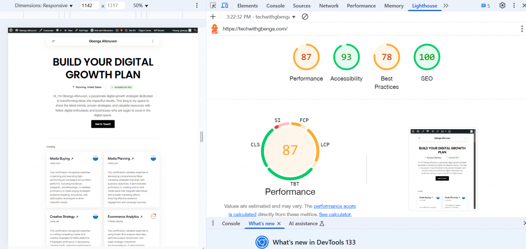 Tech with Gbenga Lighthouse Test