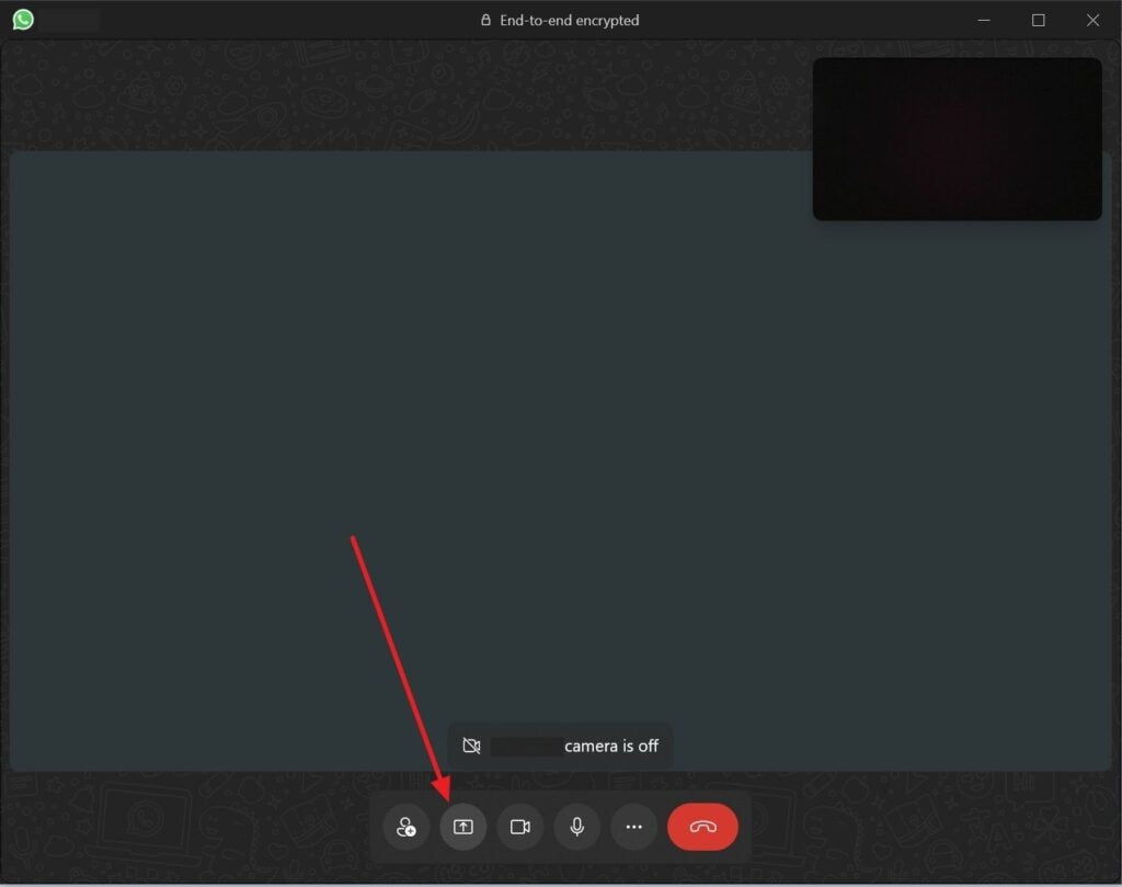 whatsapp screen sharing on desktop