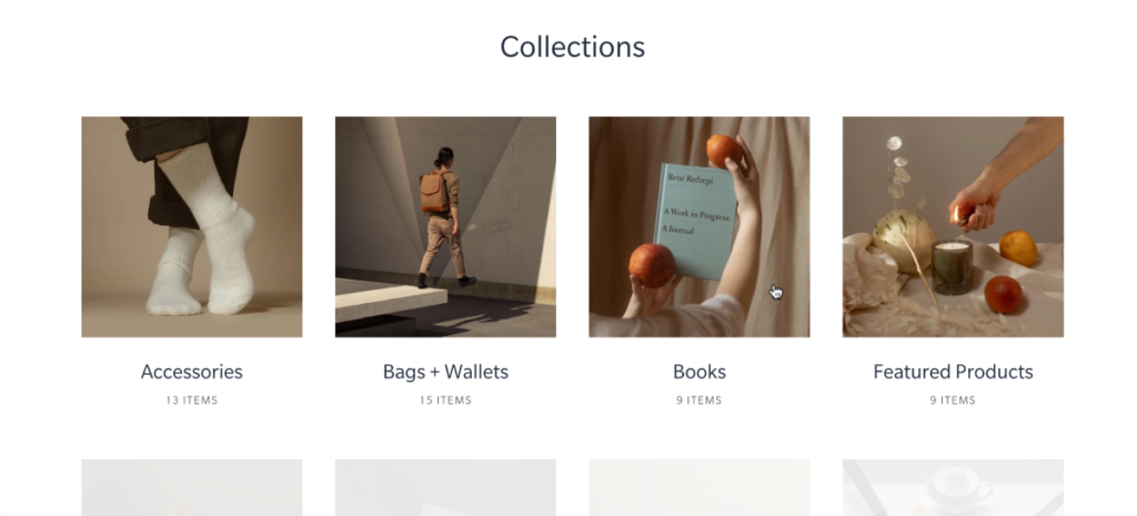 Shopify collection page